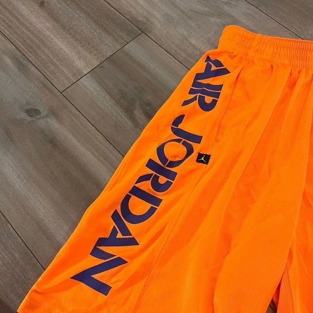 Air Jordan Orange Athletic‎ Workout Shorts Men Small Bin O-0